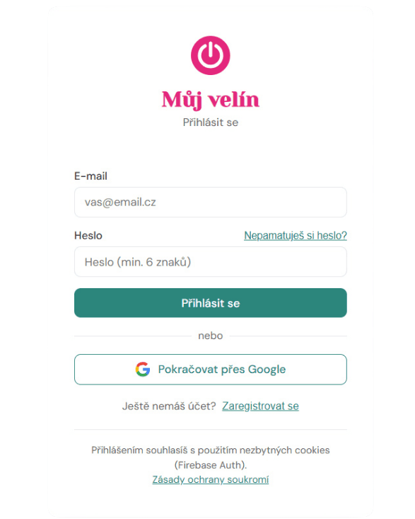 Přihlášení